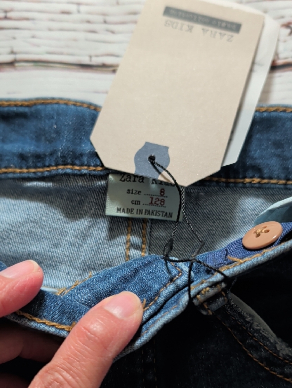 ๐ Zara Girls Dark Blue Kids Denim Jeans - Picture 5 of 10